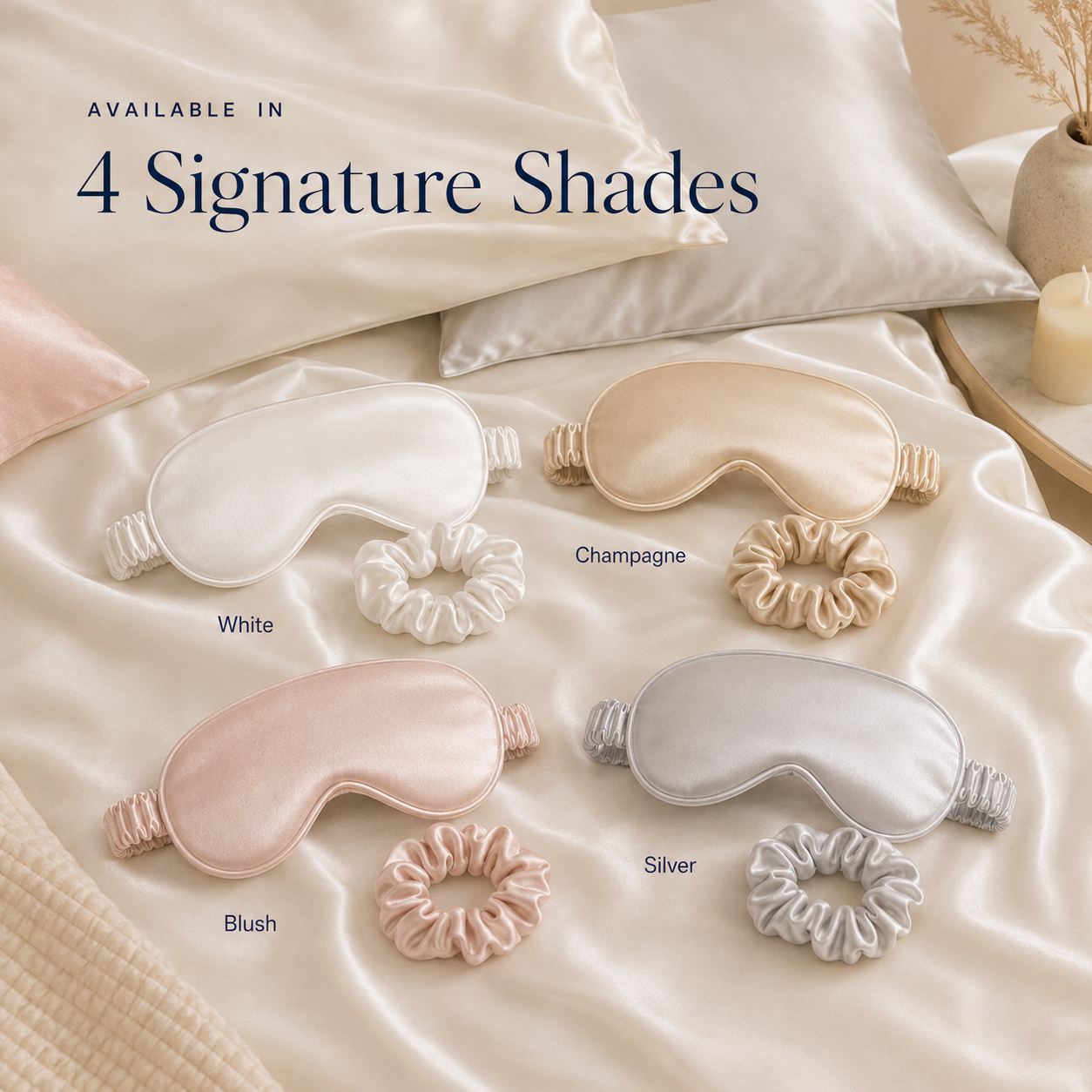 Silk Sleep mask & Scrunchie set