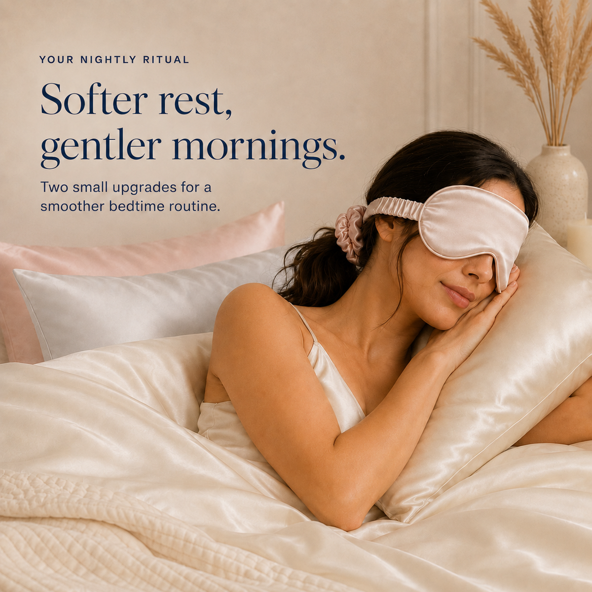 Silk Sleep mask & Scrunchie set