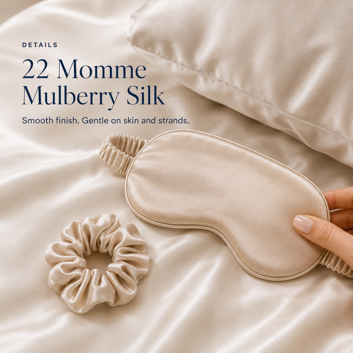 Silk Sleep mask & Scrunchie set